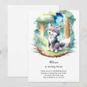 Invitation à l'anniversaire du loup (Devant / Derrière)