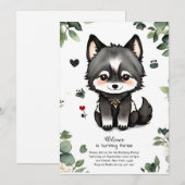Invitation à l'anniversaire du loup (Devant / Derrière)