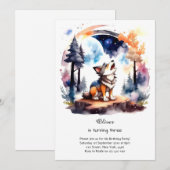 Invitation à l'anniversaire du loup (Devant / Derrière)