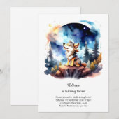 Invitation à l'anniversaire du loup (Devant / Derrière)