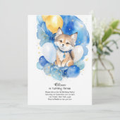 Invitation à l'anniversaire du loup (Debout devant)