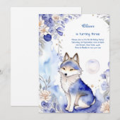 Invitation à l'anniversaire du loup (Devant / Derrière)