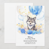 Invitation à l'anniversaire du loup (Devant / Derrière)