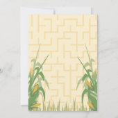 Invitation à l'anniversaire du maïs Maze (Dos)