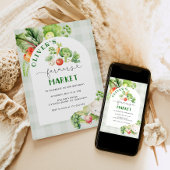 Invitation à l'anniversaire du marché pour les agr