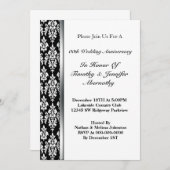 Invitation à l'anniversaire du mariage (Devant / Derrière)