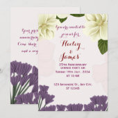 Invitation à l'anniversaire du mariage (Devant / Derrière)