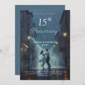 Invitation à l'anniversaire du mariage américain (Devant / Derrière)