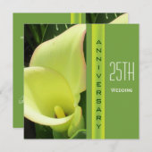 Invitation à l'anniversaire du Mariage de Calla Li (Devant / Derrière)