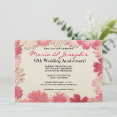 Invitation à l'anniversaire du Mariage des fleurs (Debout devant)