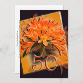 Invitation à l'anniversaire du Mariage d'or (Devant / Derrière)