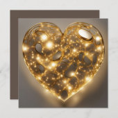 Invitation à l'anniversaire du Mariage d'or (Devant / Derrière)