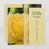 Invitation à l'anniversaire du Mariage d'or (Devant / Derrière)