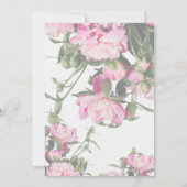 Invitation à l'anniversaire du Mariage floral (Dos)