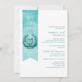 Invitation à l'anniversaire du Mariage photo turqu (Devant)