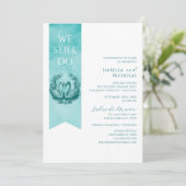 Invitation à l'anniversaire du Mariage photo turqu (Debout devant)