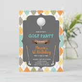 Invitation à l'anniversaire du minigolf (Debout devant)