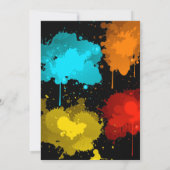 Invitation à l'anniversaire du Paintball | Paintba (Dos)