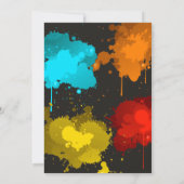 Invitation à l'anniversaire du Paintball | Paintba (Dos)