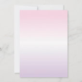 Invitation à l'anniversaire du papillon (Dos)