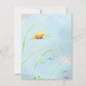 Invitation à l'anniversaire du papillon (Devant)