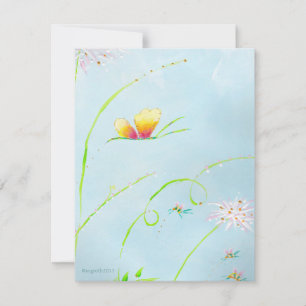 Invitation à l'anniversaire du papillon