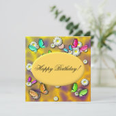 Invitation à l'anniversaire du papillon personnali (Debout devant)