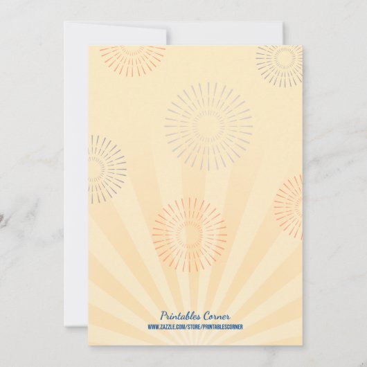 Invitation à l'anniversaire du parc (Dos)