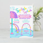 Invitation à l'anniversaire du parc aquatique / Fi (Debout devant)