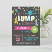 invitation à l'anniversaire du parc trampoline (Debout devant)