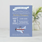 Invitation à l'anniversaire du pilote d'avion pour (Debout devant)