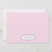 Invitation à l'anniversaire du pingouin - Girl Pin (Dos)