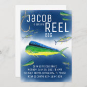 Invitation à l'anniversaire du poisson hors-bord (Devant / Derrière)