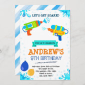 Invitation à l'anniversaire du pool de canons à ea (Devant / Derrière)