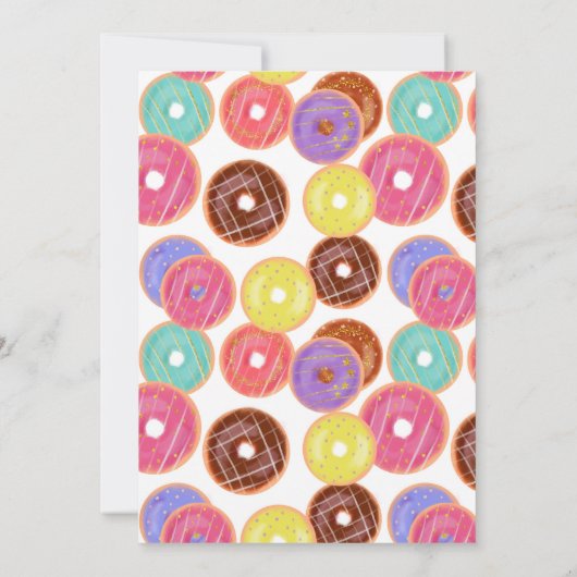 Invitation à l'anniversaire du premier Donut (Dos)