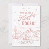 Invitation à l'anniversaire du premier rodéo rose (Devant)