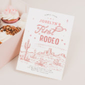 Invitation à l'anniversaire du premier rodéo rose