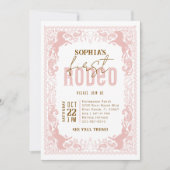Invitation à l'anniversaire du premier rodéo rose  (Devant)