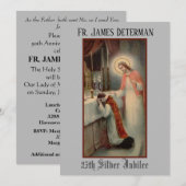 Invitation à l'anniversaire du prêtre catholique t (Devant / Derrière)