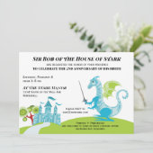 Invitation à l'anniversaire du prince turquoise et (Debout devant)