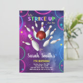 Invitation à l'anniversaire du Rainbow Bowling (Debout devant)