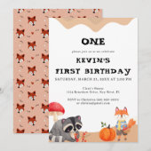 Invitation à l'anniversaire du renard mou (Devant / Derrière)