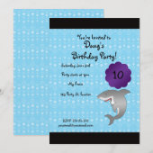 Invitation à l'anniversaire du requin (Devant / Derrière)