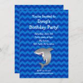 Invitation à l'anniversaire du requin (Devant / Derrière)
