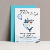 Invitation à l'anniversaire du requin - Plongez da