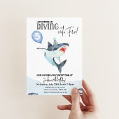 Invitation à l'anniversaire du requin - Plongez da