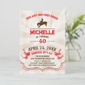 Invitation à l'anniversaire du Rodéo de la fille-f (Debout devant)