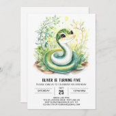 Invitation à l'anniversaire du serpent (Devant / Derrière)