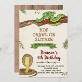 Invitation à l'anniversaire du serpent cobré (Devant / Derrière)