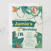 Invitation à l'anniversaire du serpent de la Jungl (Devant)